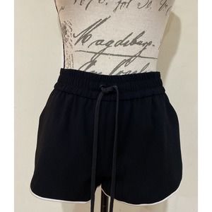 Alice + Olivia Women's Black Kir Running Shorts Size S/P